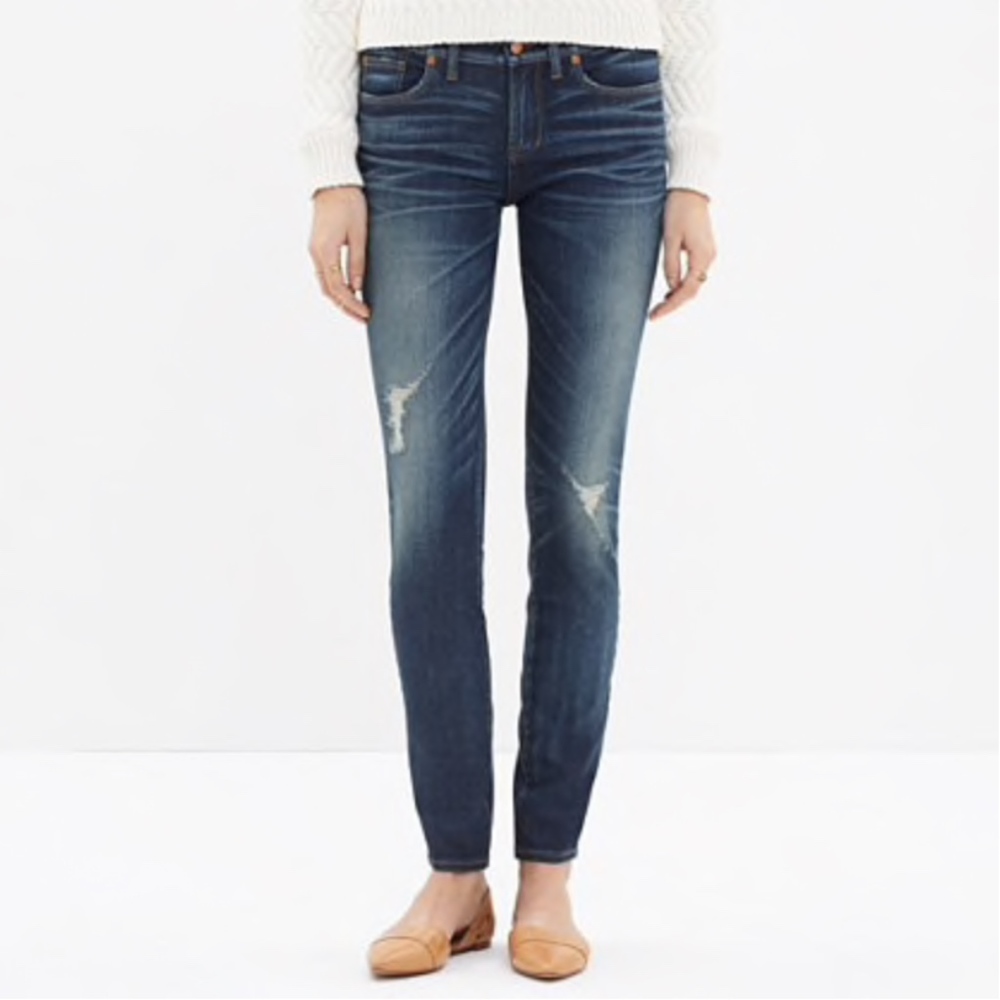 Madewell Skinny Jeans in Belmont: Knee-Rip